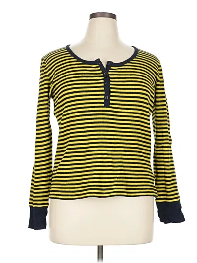 Pre-owned Jones New York Sport Cardigan Sweater In Yellow