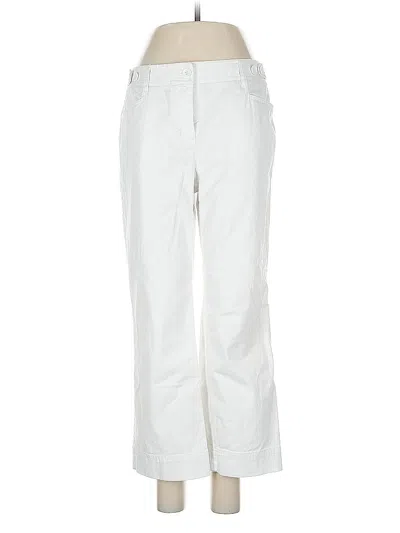 Pre-owned Jones New York Sport Casual Pants In White