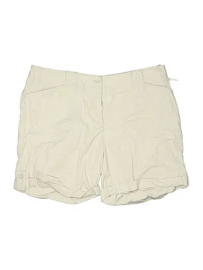 Pre-owned Jones New York Sport Kids' Khaki Shorts In White