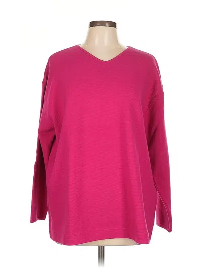 Pre-owned Jones New York Sport Pullover Sweater In Pink