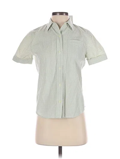 Pre-owned Jones New York Sport Short Sleeve Blouse In Green