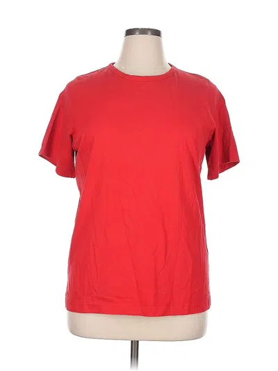 Pre-owned Jones New York Sport Short Sleeve T-shirt In Red