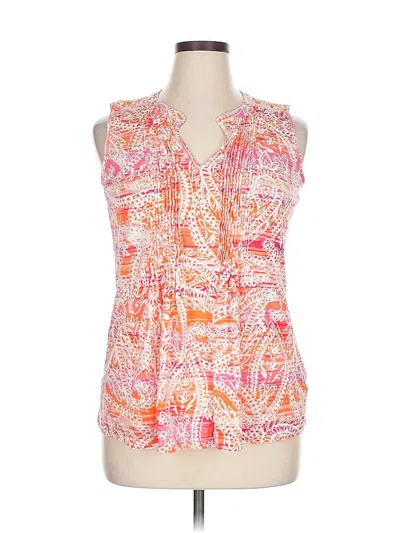 Pre-owned Jones New York Sport Sleeveless T-shirt In Pink