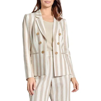 Jones New York Linen-blend Jacket In Neutral