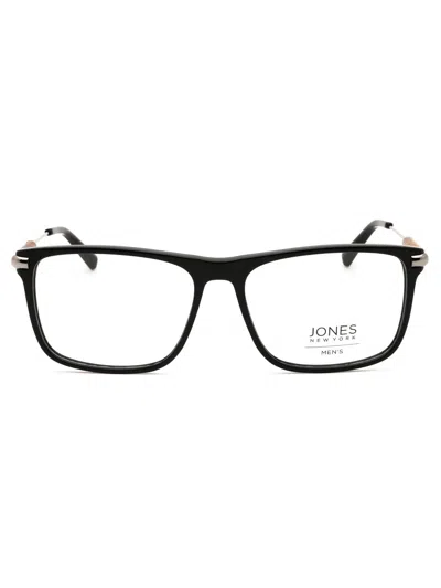 Jones New York Stylish Rectangular Acetate Eyeglasses For Men - Vjom547 In Black