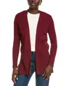 Jones New York Sutton Rib Cardigan In Red