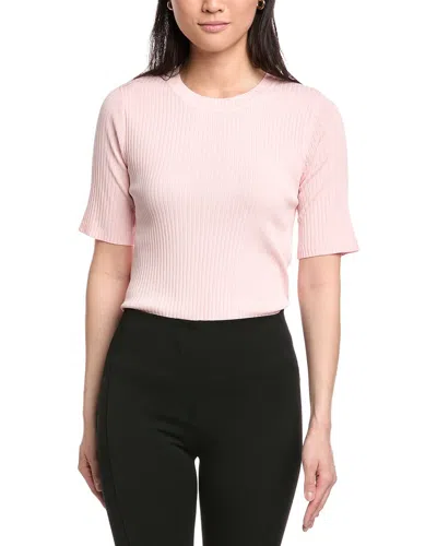 Jones New York Sutton Crewneck Top In Pink