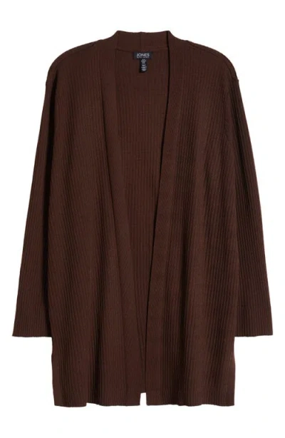 JONES NEW YORK JONES NEW YORK SUTTON OPEN FRONT RIB CARDIGAN