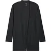 Jones New York Sutton Open Front Rib Cardigan In Black