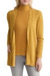 Jones New York Sutton Rib Cardigan In Orange