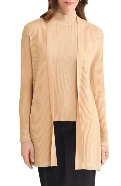Jones New York Sutton Rib Cardigan In Neutral