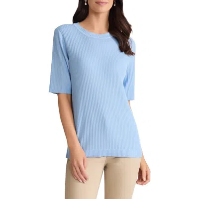 Jones New York Sutton Rib Sweater In Blue
