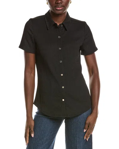 Jones New York Textured Shirt In Black