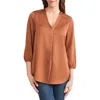 Jones New York Textured Tunic In Brown