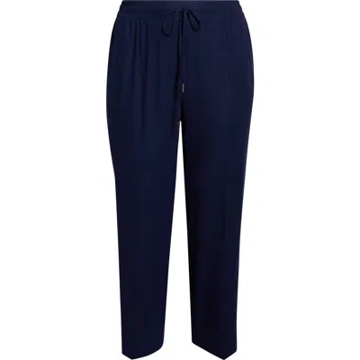 Jones New York Tie Waist Linen Blend Pants In Multi