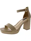 Jones New York Toren Womens Faux Leather Open Toe Block Heel In Multi