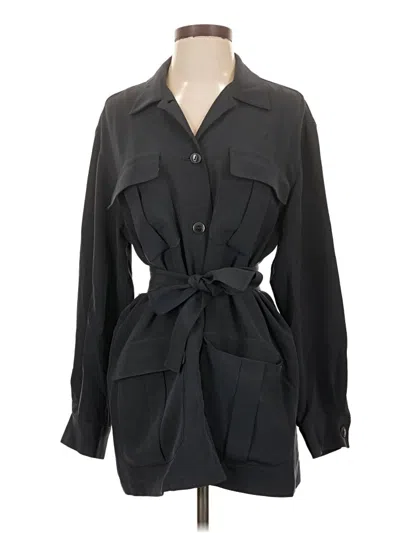 Pre-owned Jones New York Trenchcoat In Black