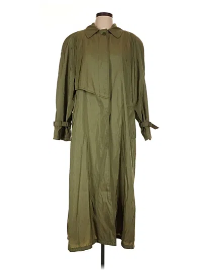 Pre-owned Jones New York Trenchcoat In Green