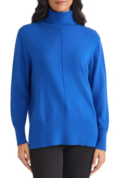 JONES NEW YORK JONES NEW YORK TURTLENECK SEAM FRONT BOUCLÉ SWEATER