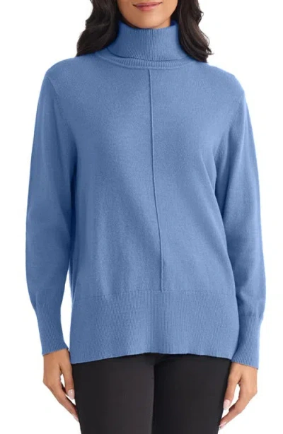 JONES NEW YORK JONES NEW YORK TURTLENECK SEAM FRONT BOUCLÉ SWEATER