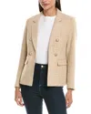 Jones New York Tweed Jacket In Multi