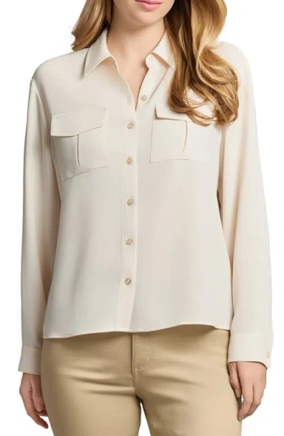Jones New York Utility Button-up Shirt In Multi