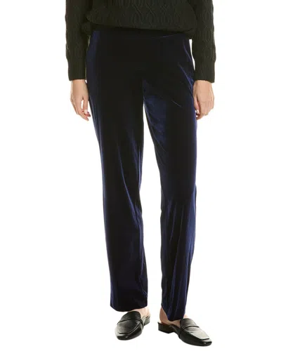 Jones New York Velour Pant In Blue