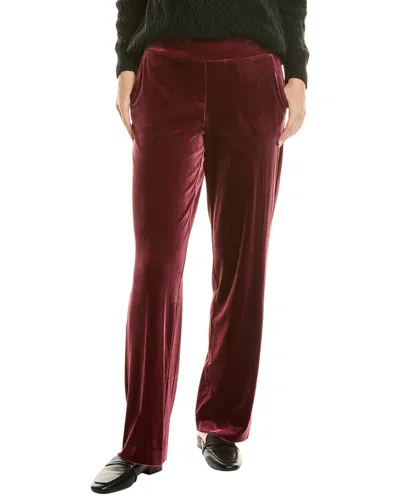 Jones New York Velour Pant In Red
