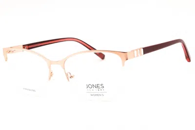 Jones New York Vjon501 Cat Eye Metal Eyeglasses In Rose Gold