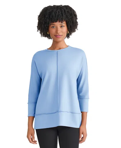 Jones New York Dolman Sleeve Top In Blue
