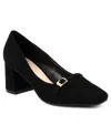 Jones New York Aubin Womens Adjustable Man Made Block Heels In Black Micro