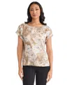 Jones New York Floral Top In Neutral