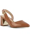 Jones New York Candree Pointed Toe Dress Slingback Pumps In Dark Nude Patent