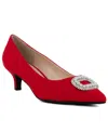 Jones New York Women's Charmer Kitten Heel Dress Pumps In Red Micro