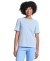 Jones New York Elbow Ruffle Sleeve Top In Chintz Blue