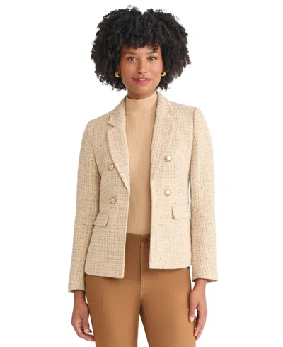 Jones New York Women's Faux Double Breasted Suede Jacket
