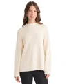 Jones New York Rhinestone Mock Neck Sweater In Neutral