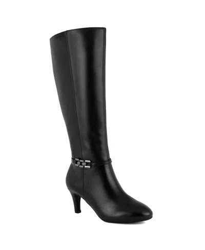 Jones New York Women's Hanlee Wide Calf Knee High Dress Boots In Black