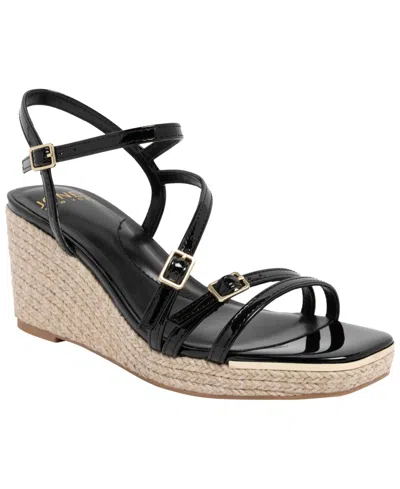 Jones New York Women's Harisyn Round Toe Wedge Sandals In Black