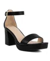 Jones New York Herliza Womens Adjustable Manmade Ankle Strap In Black