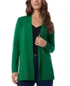 Jones New York Open Front Cardigan In Deep Clove
