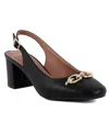 Jones New York Korla Womens Adjustable Man Made Block Heels In Black Smooth