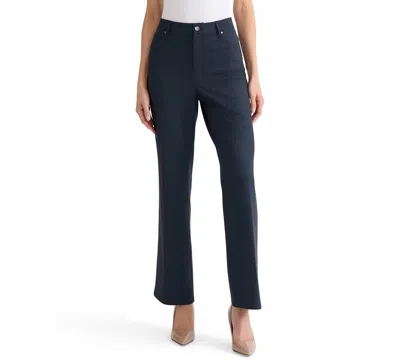Jones New York Women's Lexington Bootleg Pants In Pacific Navy Multi