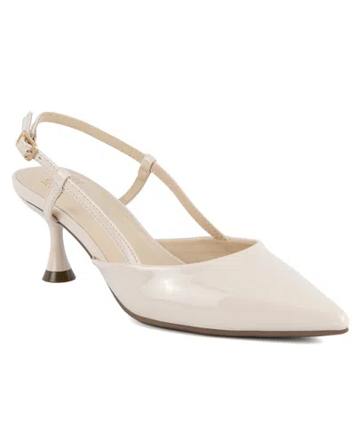 Jones New York Women's Lina Pointed Toe Slingback Pumps In Bone