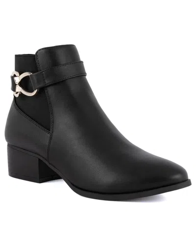 Jones New York Women's Nadine Stacked Heel Ankle Booties In Black