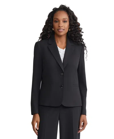 Jones New York Women's Notch Collar Jacket In Blue