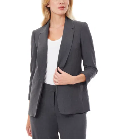 JONES NEW YORK WOMEN'S NOTCHED COLLAR JACKET WITH ROLLED SLEEVES