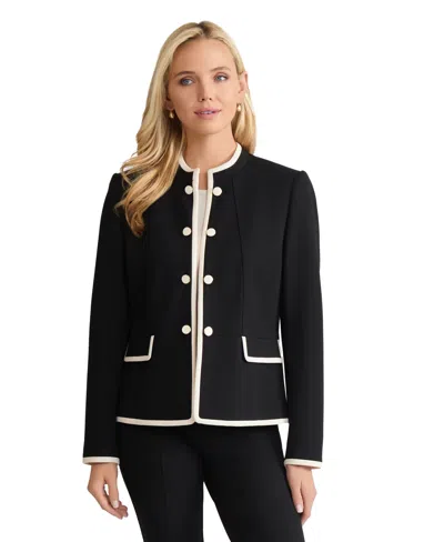 Jones New York Women's Open Front Jacket In Black