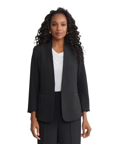 Jones New York Women's Open Front Jacket In Blue