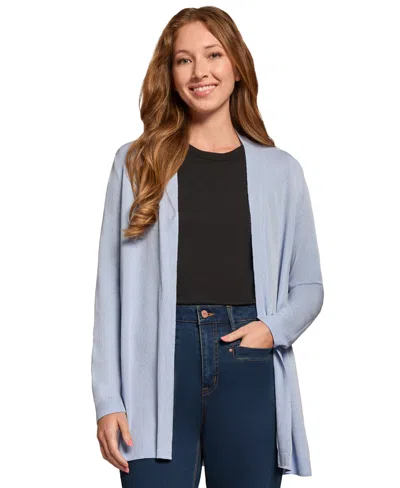 Jones New York Open Front Cardigan In Light Oxford Blue